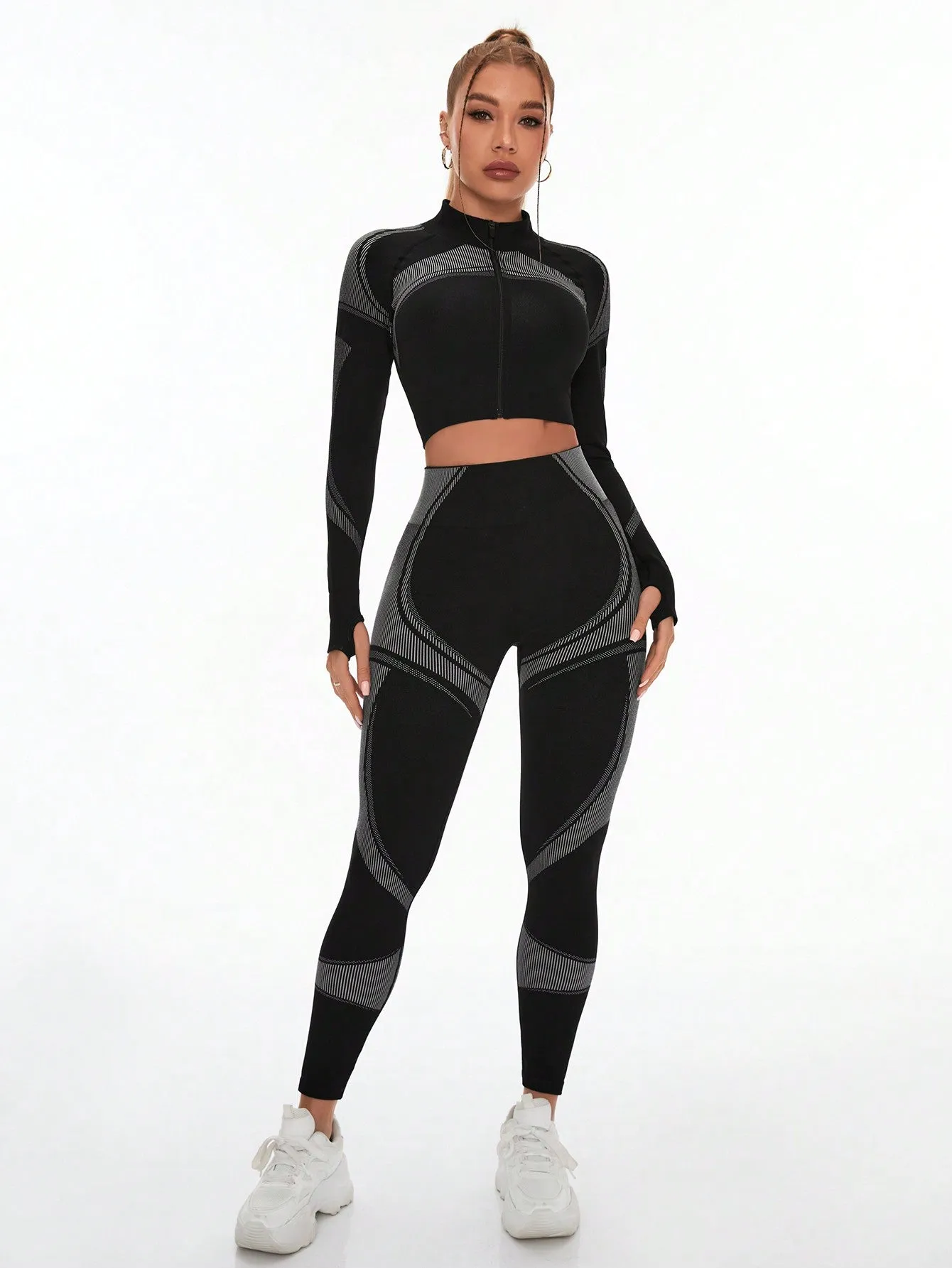 Seamless Yoga Jacket And Leggings FW24