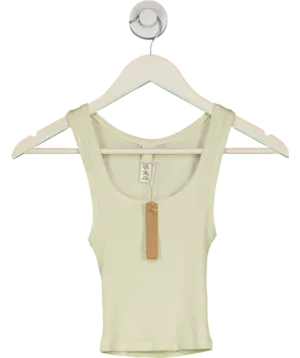 SKIMS Beige Skims Cotton Rib Tank UK XXS