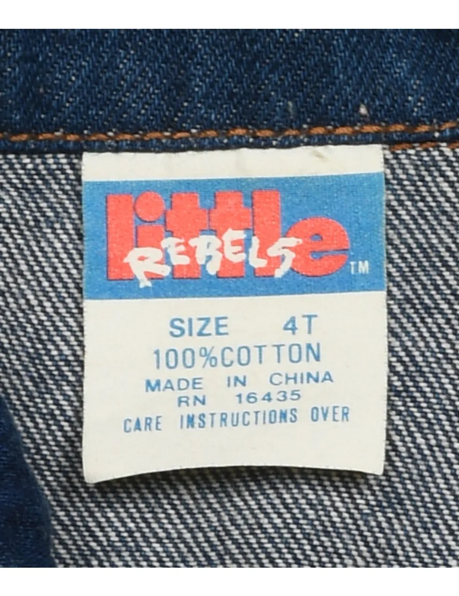 Sleeveless Medium Wash Denim Jacket - 4 YEARS
