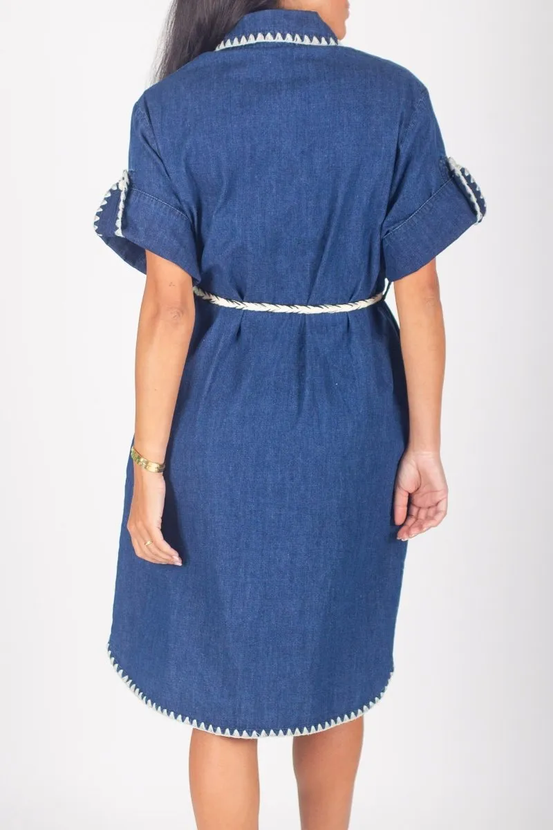 SOPHIA DRESS (DENIM) 38"