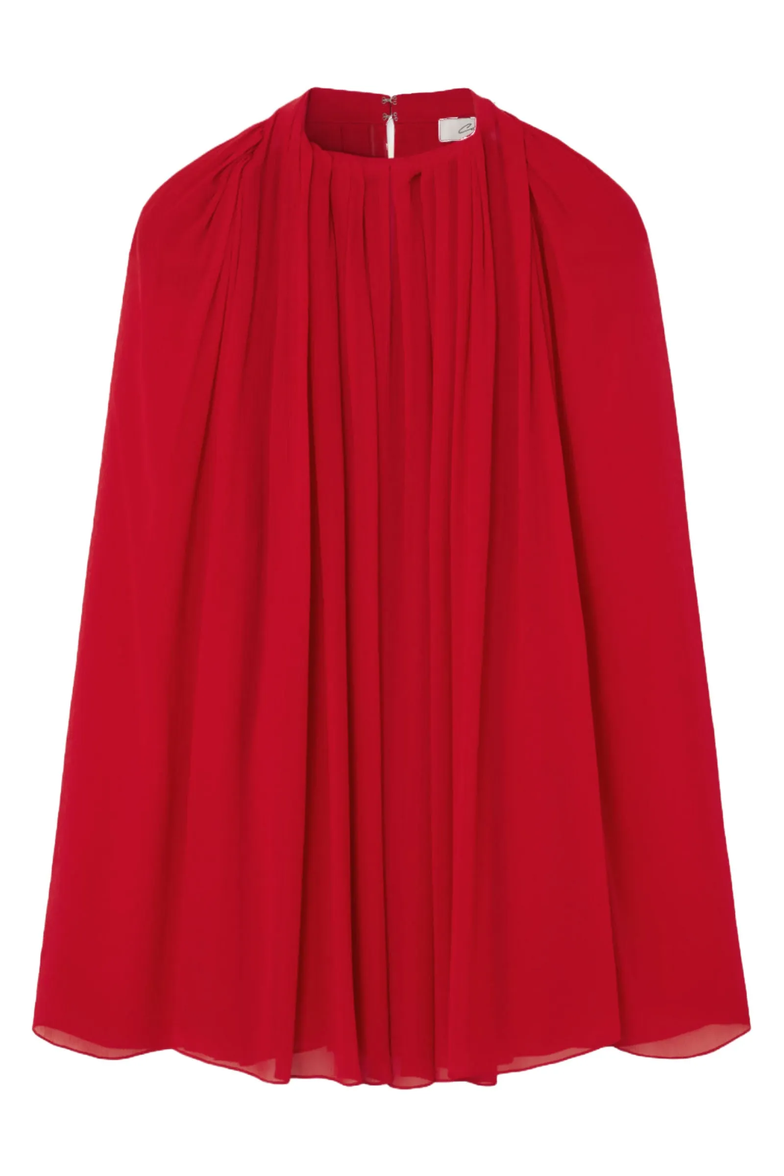 The Crinkled Silk-Chiffon Blouse