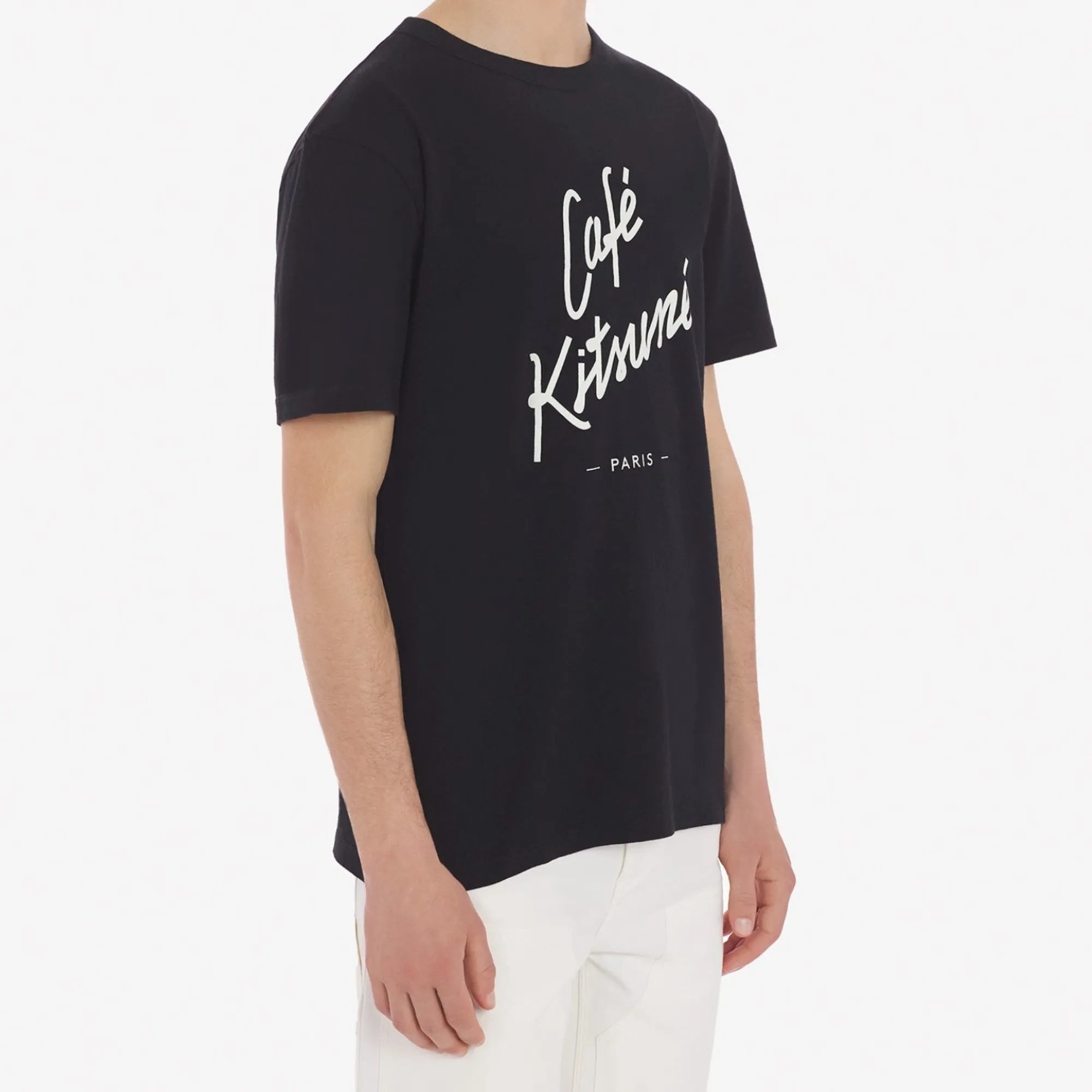 Unisex Cafe Kitsune Classic Tee-Shirt - Black