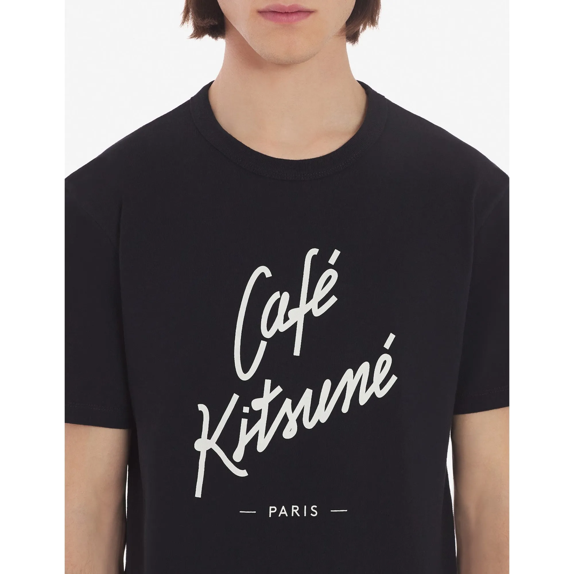 Unisex Cafe Kitsune Classic Tee-Shirt - Black