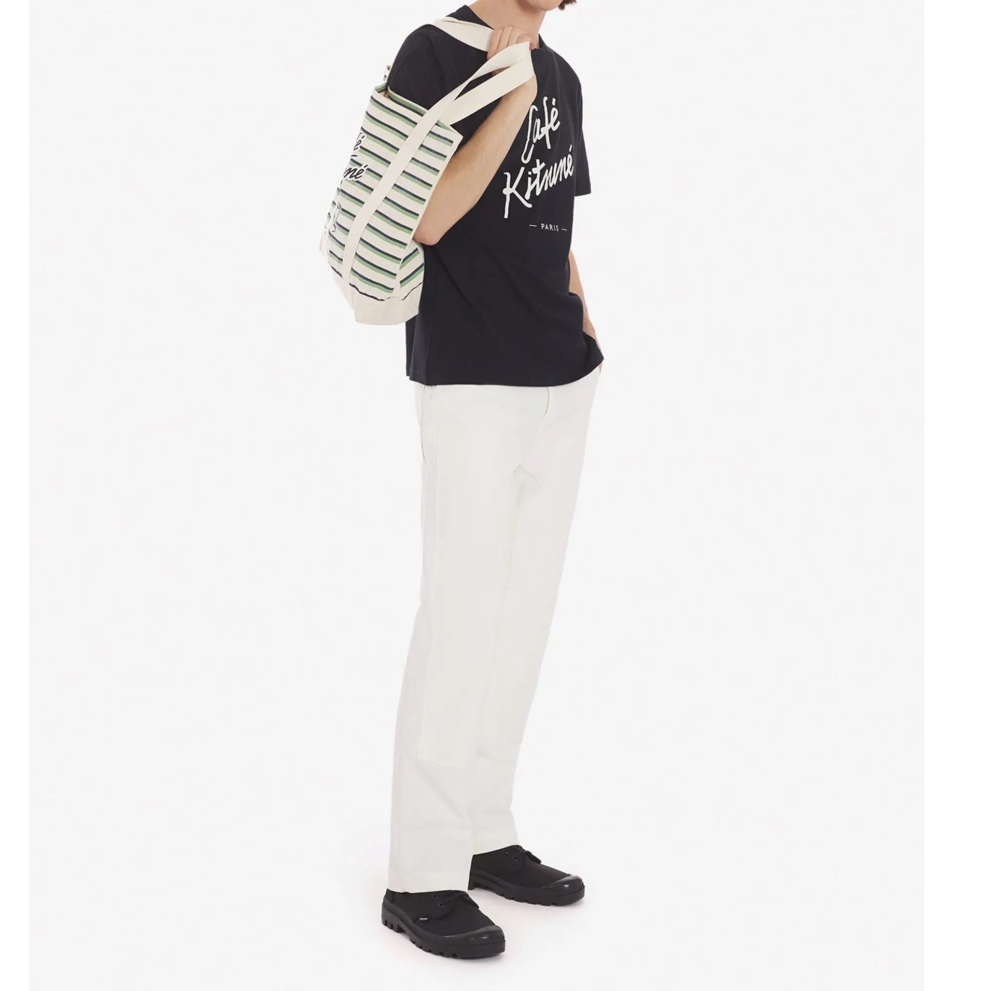 Unisex Cafe Kitsune Classic Tee-Shirt - Black