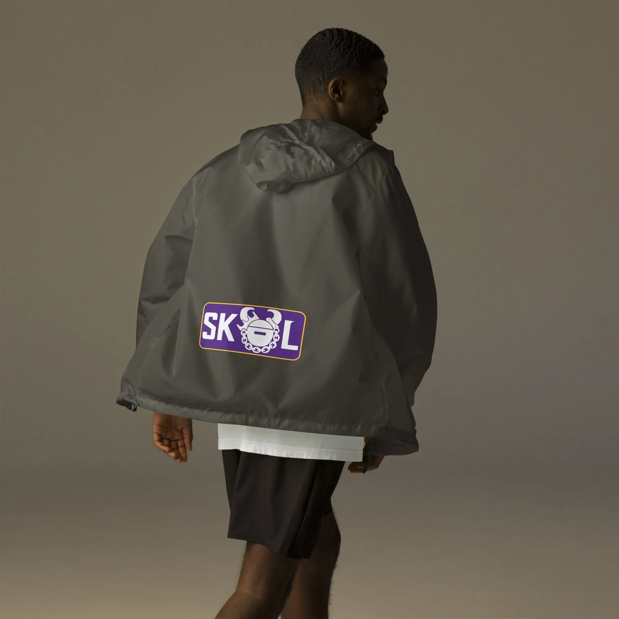 Unisex Lightweight/Water-Resistant Zip-Up Windbreaker