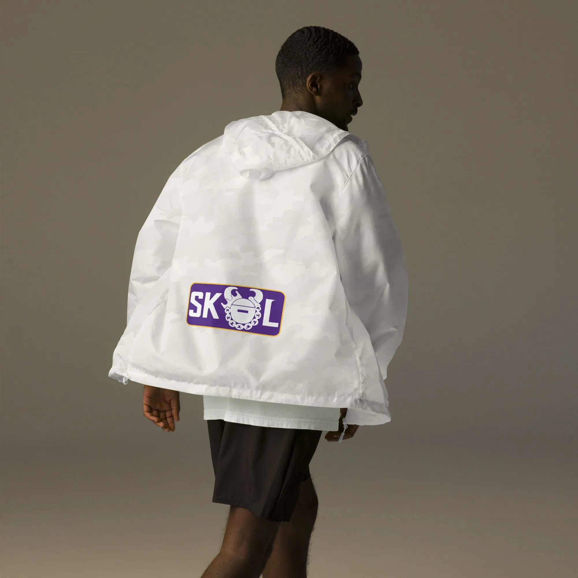 Unisex Lightweight/Water-Resistant Zip-Up Windbreaker