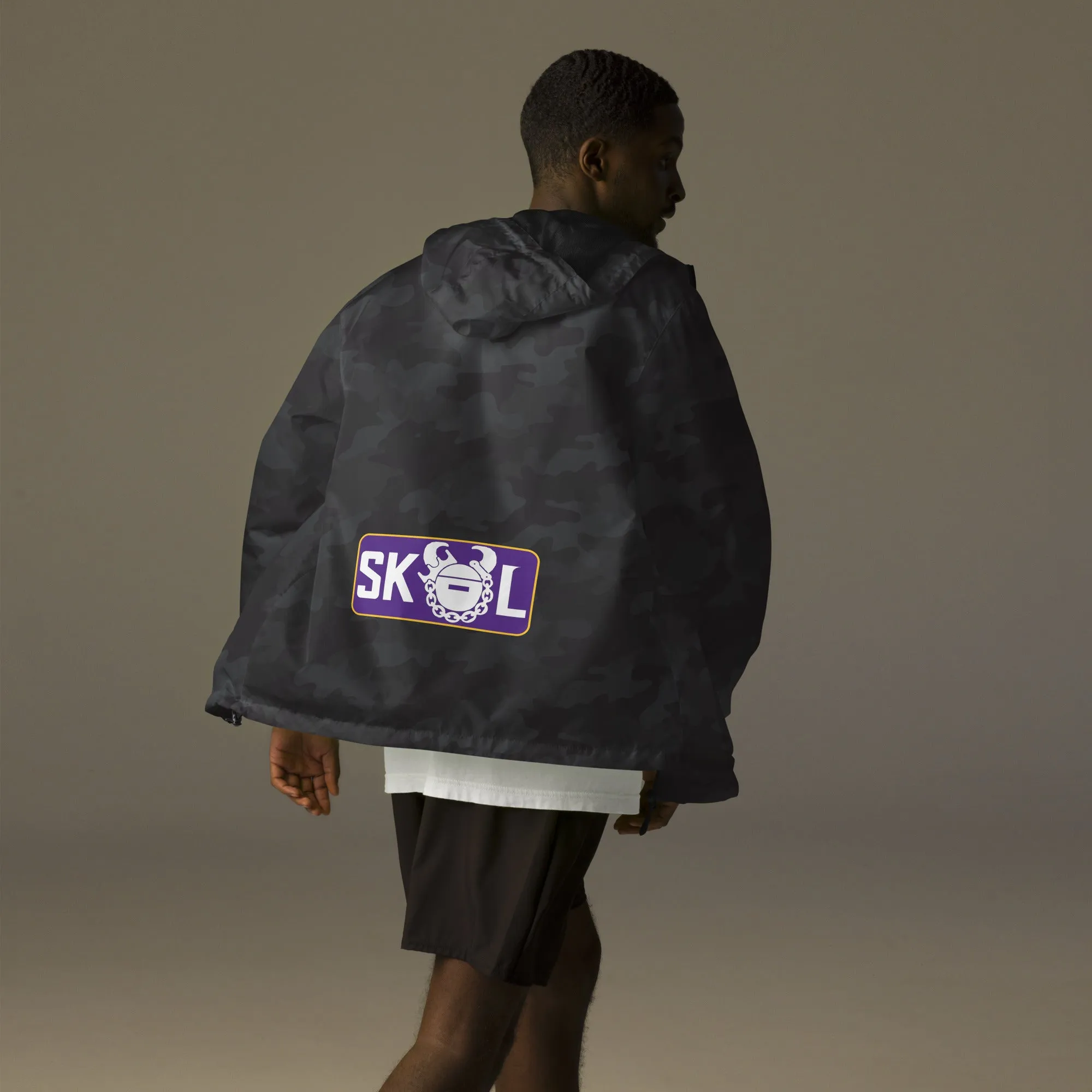 Unisex Lightweight/Water-Resistant Zip-Up Windbreaker