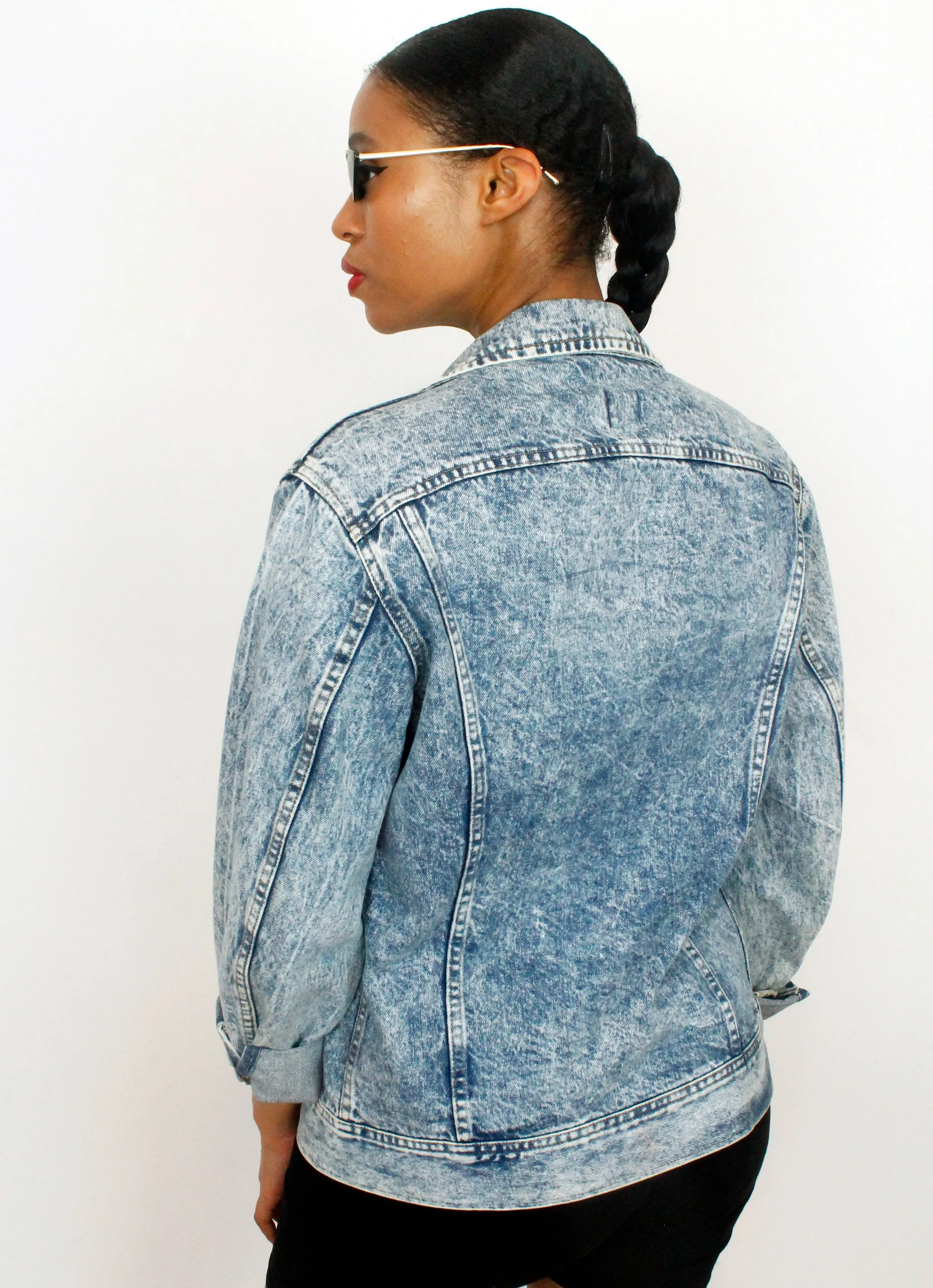 Vintage Acid Wash Lee Cotton Denim Jean Jacket