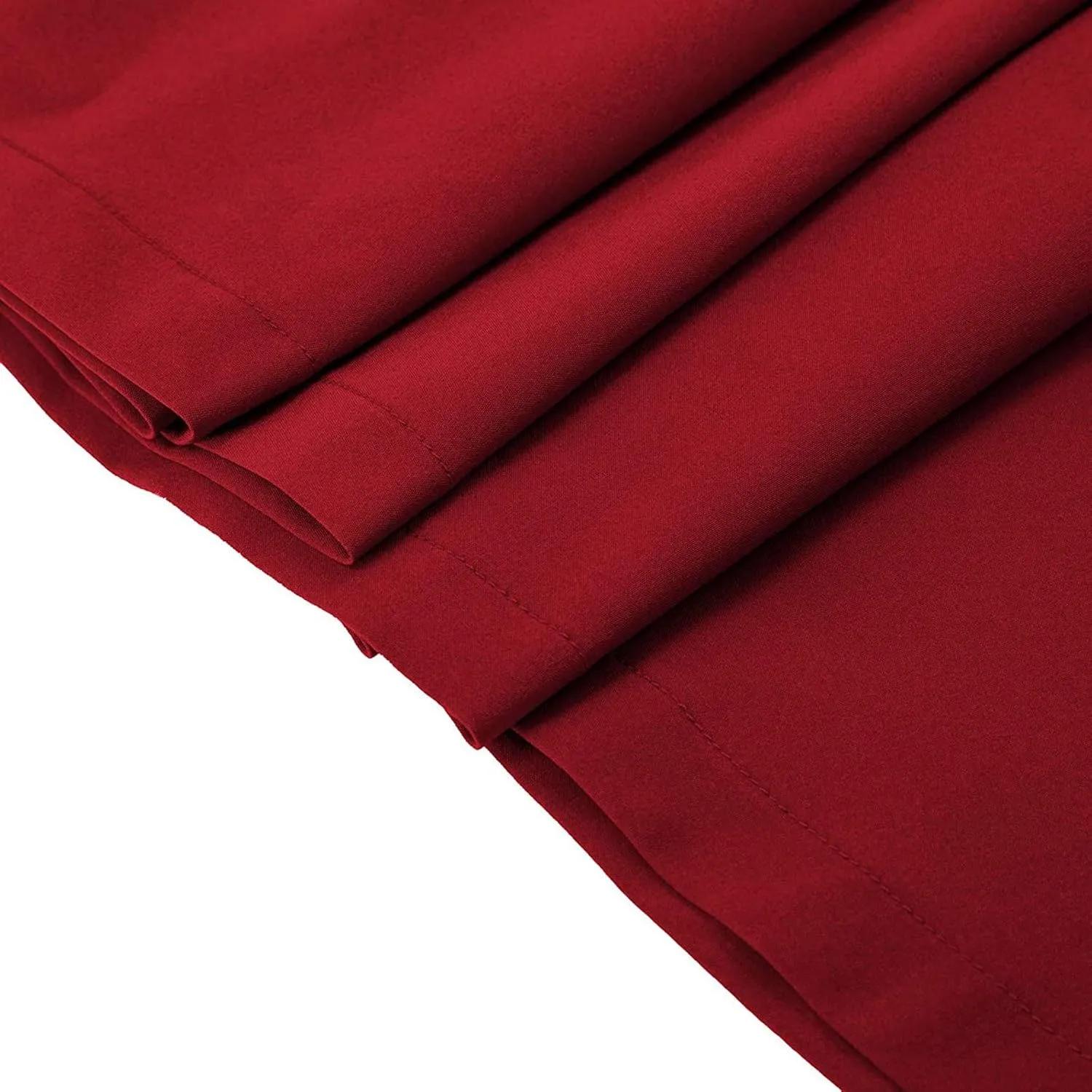Women Plaid Skirt Vintage High Waist Pleated Skirt with Pockets Casual Flared Midi A-Line Skirt Pleated Skirt (Red, S)