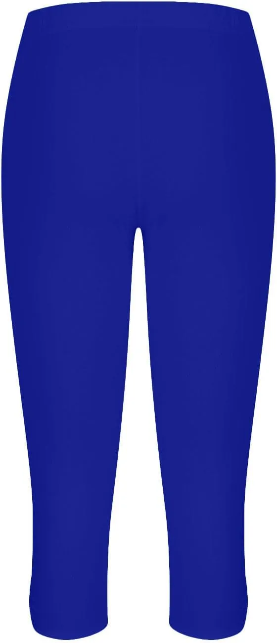 Womens Capris for Summer Dressy High Waist Yoga Pants with Pockets Stretchy Comfy Capri Leggings Tummy Control