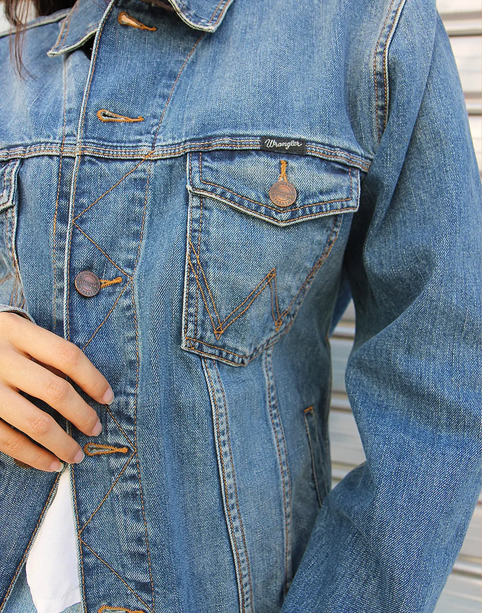 Wrangler Jean Jacket in Blue