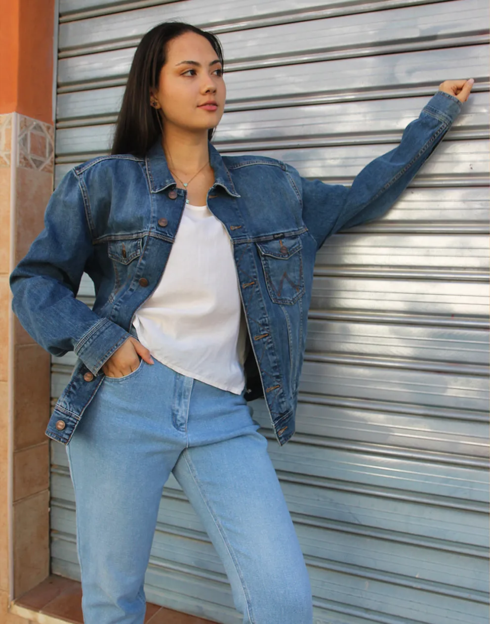 Wrangler Jean Jacket in Blue